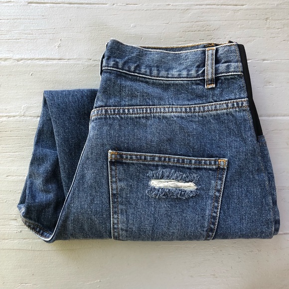 ASOS Denim Maternity Jeans Size 6 NWT Barrel Leg Balloon Leg Taper Dark Wash - Picture 12 of 12